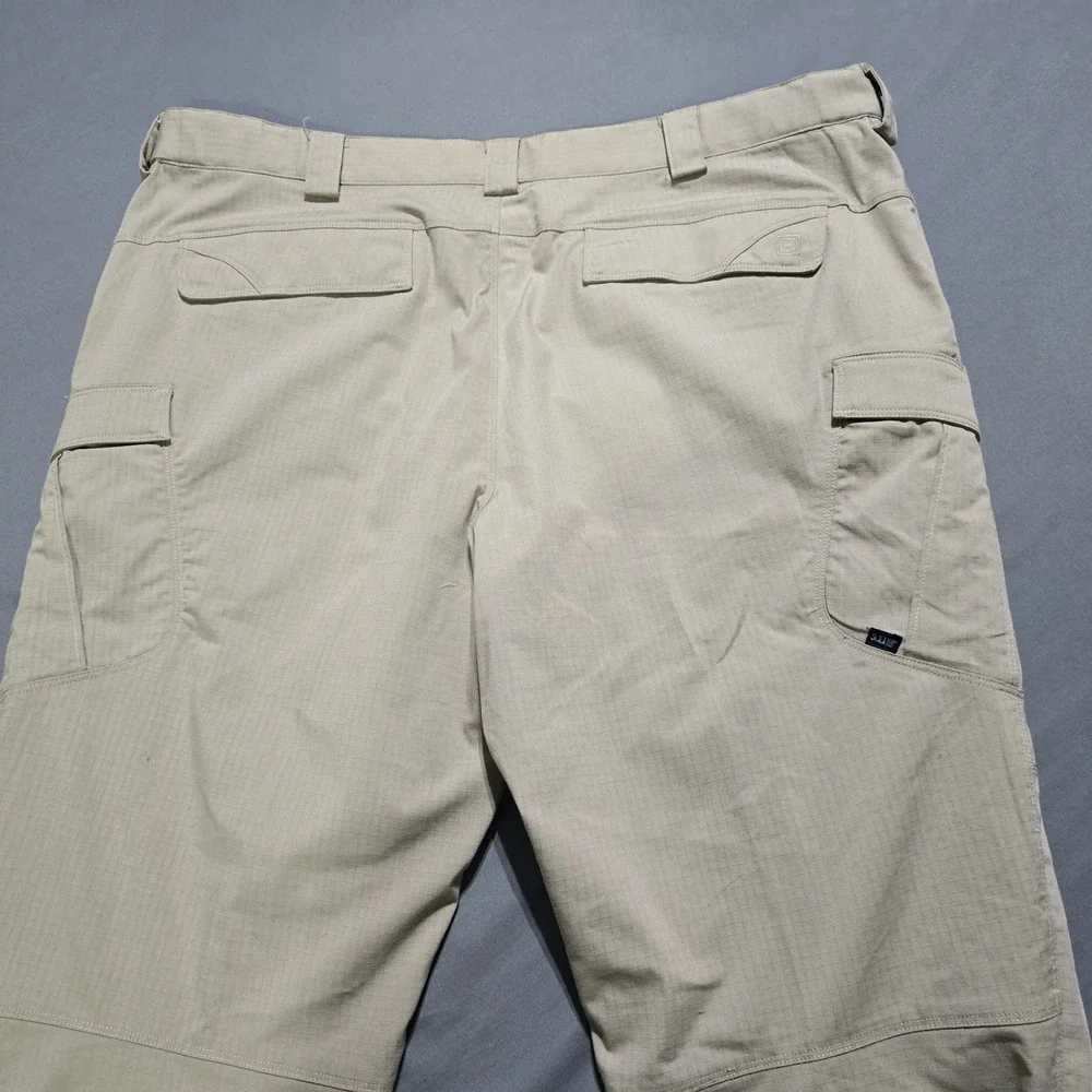 5.11 Tactical Cargo Pants Mens 44x30 Khaki Ripstop Multi-Pocket Work Trousers